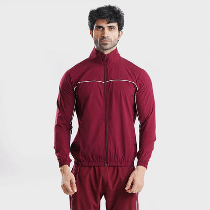 Premium Maroon Tracksuit Set