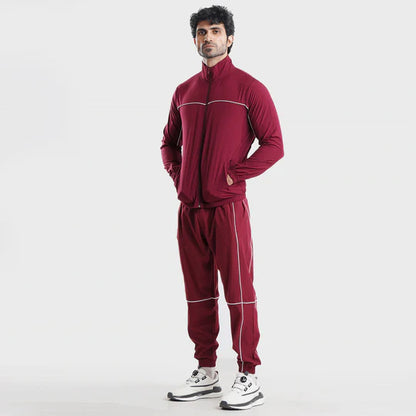 Premium Maroon Tracksuit Set